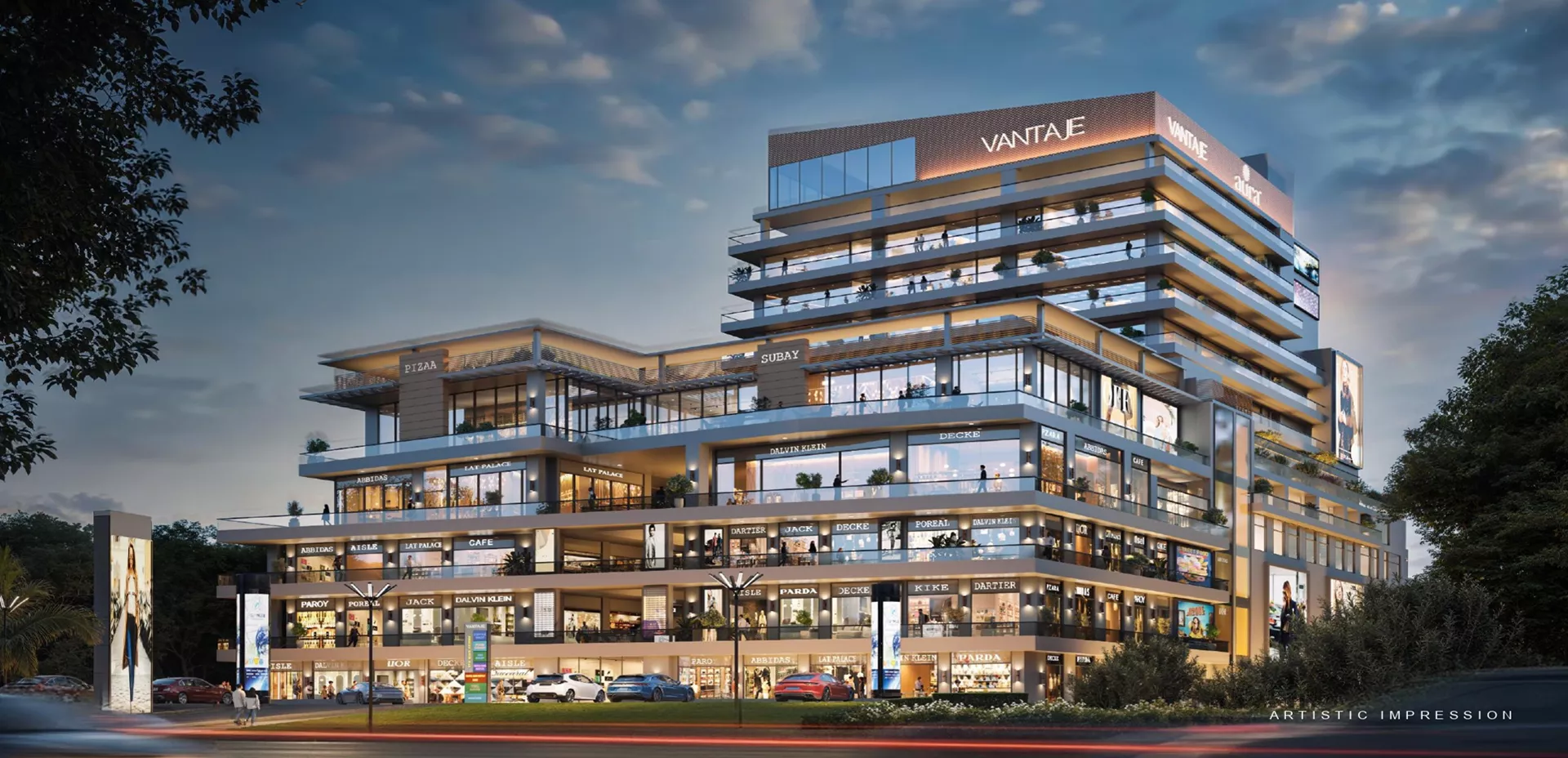 Aura Vantaje commercial project elevation image